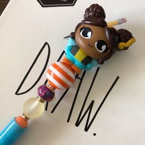 DC Comics: Bubble Bee handmade beaded pen